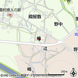 愛知県岡崎市牧平町嶋周辺の地図