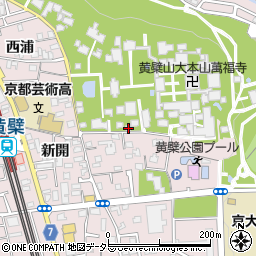 京都府宇治市五ケ庄三番割21周辺の地図