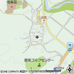 滋賀県甲賀市信楽町牧1248周辺の地図