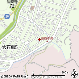 滋賀県大津市大石東5丁目18-17周辺の地図