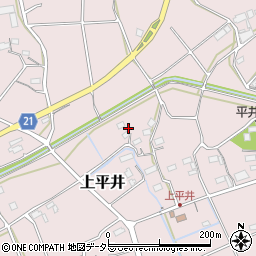 愛知県新城市上平井45周辺の地図