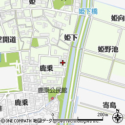 愛知県安城市姫小川町姫下34周辺の地図
