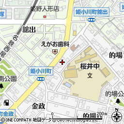 愛知県安城市小川町金政9周辺の地図