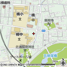 四日市市消防本部　四日市市消防団楠分団詰所周辺の地図