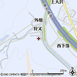 愛知県岡崎市池金町狩又58周辺の地図