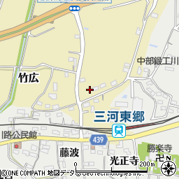 愛知県新城市竹広藤浪周辺の地図