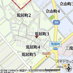 愛知県碧南市荒居町3丁目63周辺の地図
