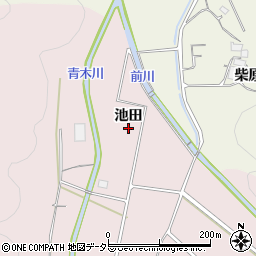 愛知県岡崎市大幡町池田周辺の地図