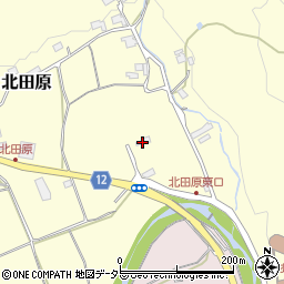 兵庫県猪名川町（川辺郡）北田原（長竿）周辺の地図