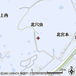 兵庫県宝塚市大原野（北穴虫）周辺の地図