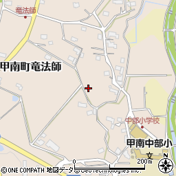 滋賀県甲賀市甲南町竜法師1079周辺の地図