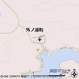 島根県浜田市外ノ浦町周辺の地図