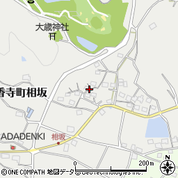 兵庫県姫路市香寺町相坂周辺の地図