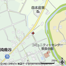 兵庫県加東市黒谷542周辺の地図