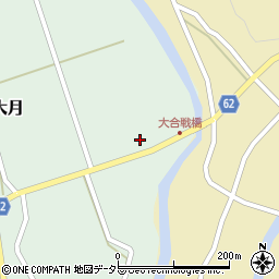 広島県庄原市口和町大月106周辺の地図