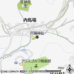 戸隠神社周辺の地図