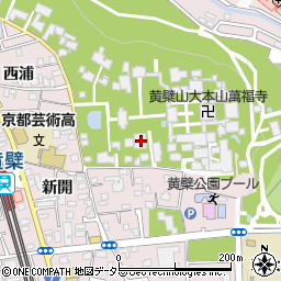 京都府宇治市五ケ庄三番割34周辺の地図