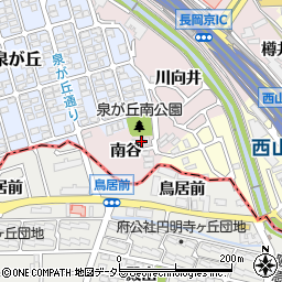 京都府長岡京市下海印寺南谷44-11周辺の地図