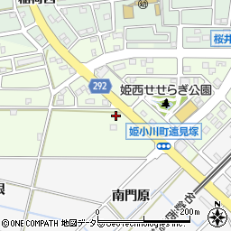 愛知県安城市姫小川町遠見塚周辺の地図