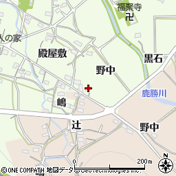 愛知県岡崎市牧平町野中39周辺の地図