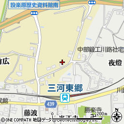 愛知県新城市竹広445周辺の地図