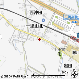 愛知県岡崎市藤川町一里山南3-3周辺の地図