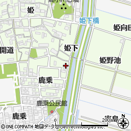 愛知県安城市姫小川町姫下32周辺の地図
