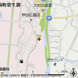兵庫県姫路市夢前町菅生澗484周辺の地図