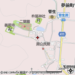 兵庫県姫路市夢前町菅生澗631-1周辺の地図