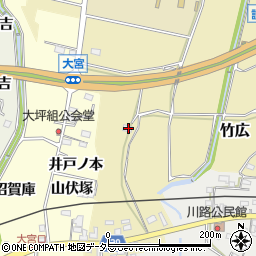 愛知県新城市竹広693周辺の地図