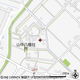 愛知県安城市小川町山中周辺の地図