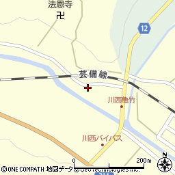 広島県庄原市東城町川西1260周辺の地図