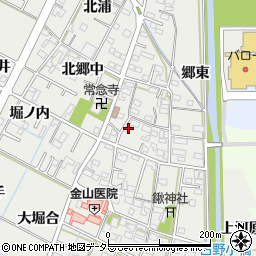 愛知県岡崎市野畑町北郷中20周辺の地図