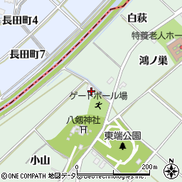 愛知県安城市東端町八剱47周辺の地図