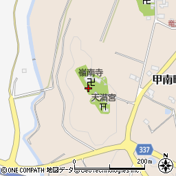 滋賀県甲賀市甲南町竜法師1289周辺の地図