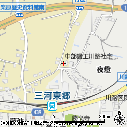 愛知県新城市竹広433周辺の地図