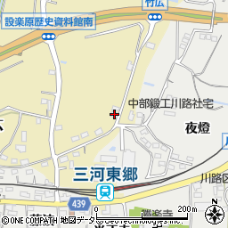 愛知県新城市竹広434周辺の地図