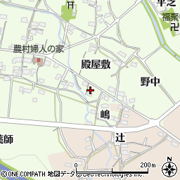 愛知県岡崎市牧平町殿屋敷2周辺の地図