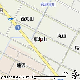 愛知県岡崎市土井町東丸山周辺の地図