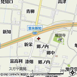 セブンイレブン新城富永南店周辺の地図