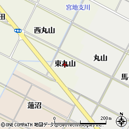 愛知県岡崎市土井町（東丸山）周辺の地図