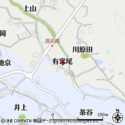 兵庫県宝塚市長谷有常尾周辺の地図