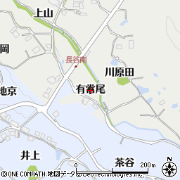 兵庫県宝塚市長谷（有常尾）周辺の地図