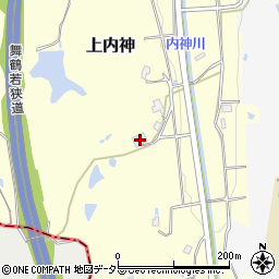 兵庫県三田市上内神1439周辺の地図