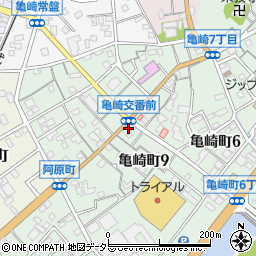西尾信用金庫亀崎支店周辺の地図