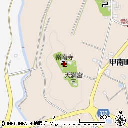 嶺南寺周辺の地図