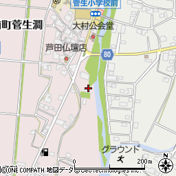 兵庫県姫路市夢前町菅生澗519周辺の地図