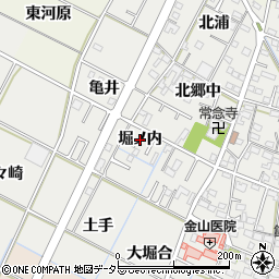 愛知県岡崎市野畑町（堀ノ内）周辺の地図
