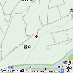 愛知県新城市有海萱刈25周辺の地図