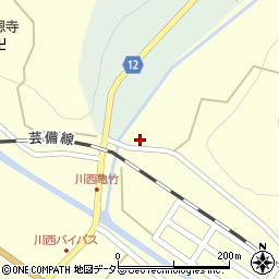 広島県庄原市東城町川西1298周辺の地図